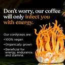 Four Sigmatic The Last of Us High Caffeine Cordyceps Coffee | Organic Dark Roast Extra Strong Ground Coffee with L-Theanine | Energy Booster Without the Jitters | 10oz Bag (EXP 03/03/27)