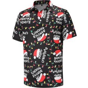 Golf Shirts for Men Dry Fit Short Sleeve Mens Golf Shirt Performance Moisture Wicking Polo Shirts Funny Golf Polo Shirts (Black, S)