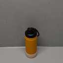 koodee Insulated Water Bottle, 18 oz Stainless Steel Double Wall Vacuum Wide Mouth Sport Bottle with Leakproof Spout Lid Cosmic Orange