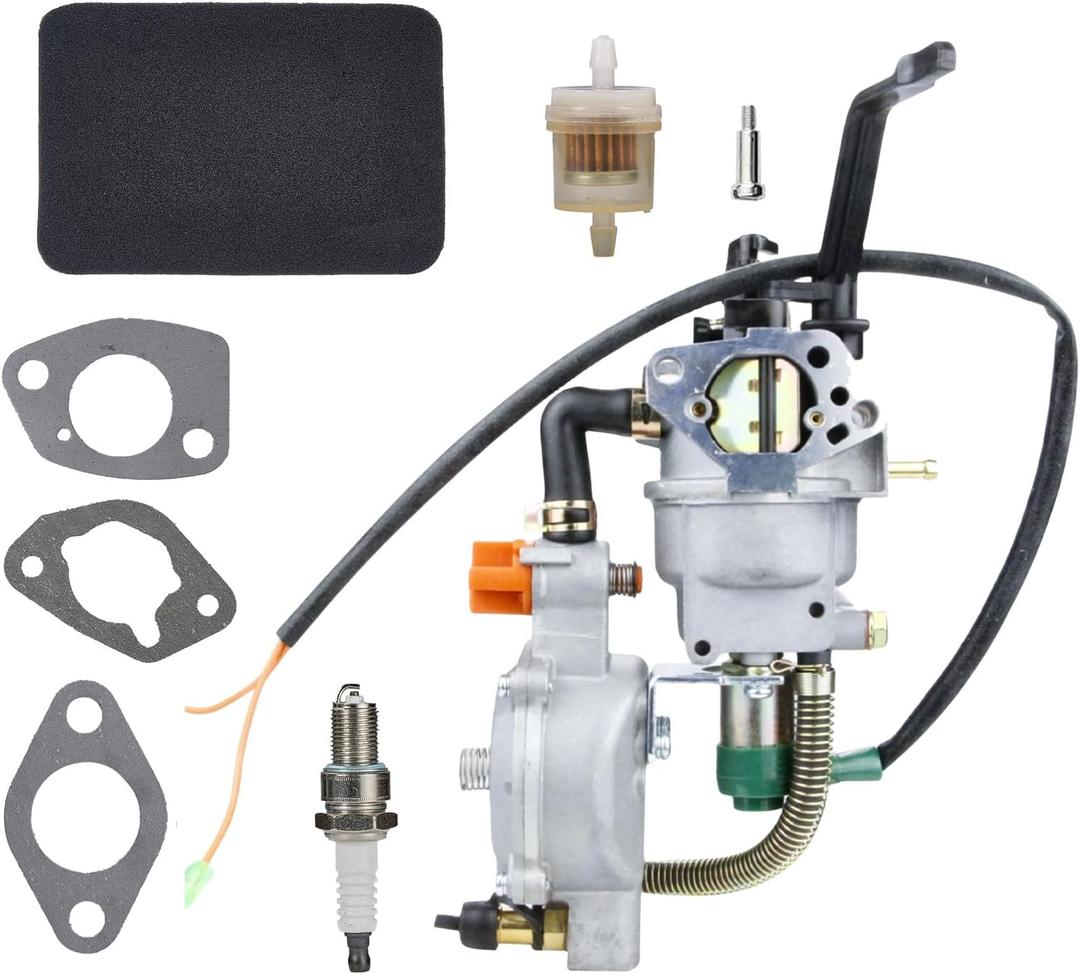 New GX390 188F Dual Fuel Generator Carburetor LPG NG Petrol Conversion Kit for Honda GX390 GX340 GX420 5KW-8KW 11HP 13HP 15HP Generator Manual Choke