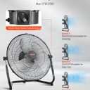 VEVOR Floor Fan, 3 Speeds High Velocity Heavy Duty 14 Inch Industrial Fan, 2560 CFM 360 Adjustable Tilt 19.69 ft/sec Airflow Large Metal Fan, for Home, Gym, Office, Garage, Commercial Shop & Bedroom