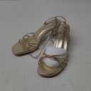 wetkiss Womens Sandals Round Open Toe Kitten Heels Adjustable Ankle Strap Low Heels Heeled Sandals for Women Summer Dress Shoes Not Suitable for Wide Feet (8, Gold)