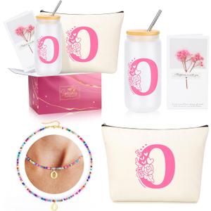 Teen Girl Gifts Trendy Stuff, Gifts for Women Teen Girls 10 11 12 13 14 15 16 17 18 Year Old Girl Birthday Christmas Gifts Tween Girl Gift Set for Her Friend Sister Girlfriend Daughter Pink Initial O
