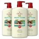 Old Spice Body Wash for Men, 24/7 Shower Fresh with Lasting Scent, Cleanse & Refresh, Gentle on Skin, Vitamin B3, Fiji with Palm Tree + Coconut Scent, 25 oz (Pack of 3)