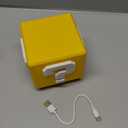 Super Bros Question Block Lamp,Square LED Night Light with USB Cable,Table Lamp with Play Game Coin Sound Effect,Bedside Lamp Decor Toy Gift for Boy Girls