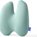 C CUSHION LAB Extra Dense Lumbar Pillow - Patented Ergonomic Multi-Region Firm Back Support for Lower Back Pain Relief - Lumbar Support Cushion with Strap for Office Chair, Car, Sofa - Wellness Green