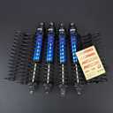 RCAWD Xmaxx 8S 6mm Bold Shaft & 2 Types of Hardness Springs, 60% Upgrades Shock Absorbers, for TRAXXAS X-Maxx Ultimate Front Rear RC Shocks Damper 1/5 Part #7761R 77086-4 77096-4 77097-4 Blue