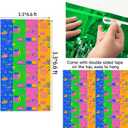 29Pcs Cute Pink pig Party Decorations,Rainbow color 3.3x6.6ft Tinsel Foil Fringe Curtains Banners and Multicolour Balloons for Cartoon Theme Birthday Decorations Boys and Girls Party Supplies