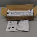 Kitsure Shoe Rack - 2-Tier Long Shoe Organizer with Handles & Non-Slip Feet, Rust-Resistant Metal Shoe Rack for Closet, Entryway, Bedroom, Living Room, 36.1" Wide - 2 Tiers, White