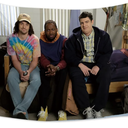 DecrPlus New Girl Tapestry Nick Schmidt and Winston TV Tapestry (Duplex Printing, Bright & Vibrant 150D Polyester, Brass Grommet Design)