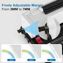 Lumoshine Spiral Coil Binding Machine, 12 Sheets Punch Capacity, Electric Coil Insert, Book Binder Machine for Letter/A4/A5/ Size Paper, with 100pcs 5/16'' Coils & Plier