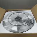 10 Light Black Crystal Chandelier 24'' Modern Round Chandeliers for Dining Room Contemporary Ceiling Pendant Light Fixture 4-Tier Adjustable Height E12 for Living Room Foyer Entryway