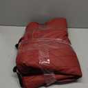 CAR PASS Piping Luxury Faux Leather Seat Covers Full Set, Premium Delux Anti-Slip Waterproof Automotive Seat Cover Universal Fit for Sedans Suvs Vans Trucks, Armrest & Airbag Compatible, Burgundy Red(Only Rear Seats)