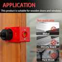 RKK Door Lock Installation Kit, Including 2-1/8" and 1" Hole Saw with Guide Template & Arbor Hole Saw Kit for Wooden Doors/Windows (1 Set)