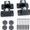 Anti-Vibration Shock Absorbing Rubber Ground Stand Mounting Bracket for HVAC, Central Air Conditioning or Mini Split Air Conditioner Condenser Pad Damping Compressor Feet (Small7500-35000BUT)