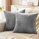 Bedelite Pillow Cover with Zipper Closure Grey 130cm x 46cm