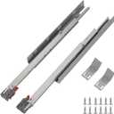 Undermount Drawer Slides 21 inch (1 Pair), Full Extension Soft Close Concealed Drawer Runners, Come with Mounting Screws and Brackets, 1 Pair