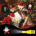 Christmas Party Favors Gifts 36 PCS Finger Lights Christmas Goodie Bag stuffers, Glow in the Dark Xmas Toys Bulk for Stocking Fillers Holiday Favors Prizes Classroom Rewards Xmas Party Supplies