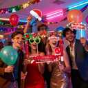 2 x Christmas Photo Booth Props Kit - Large Size Selfie Frame & 24 Pcs Christmas Picture Props for Photoshoot Gift Box, Xmas/Winter/Holiday New Year Party Favors Supplies Jokes Favors