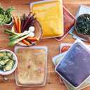 Stasher Silicone Reusable Food Storage Bag, Half Gallon Silicone Bag, Meal Prep, Reusable Freezer Bag, Microwave, Dishwasher, Oven Safe, Sous Vide, Eco Friendly, Food Storage Bag, 64 oz, Clear | Reusable Food Bag