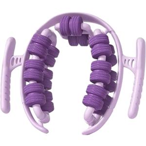 360 Wrap Around Leg Fascia Ring Massager, Deep Tissue Muscle Recovery Roller for Legs, Manual Cellulite Massager for Soreness & Swelling Relief, Compact & Easy to Store, Durable Material (purple)