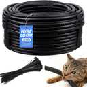 100FT Split Wire Loom Tubing, 3/4 Inch Wire Protector Tubing, Automotive Wire Flexible Conduit Cord Covers with 20 Cable Ties for Automotive Marine RV Agriculture Electrical Cable Protection (Black)