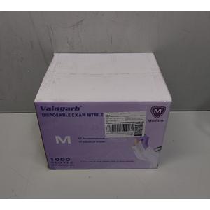 Vaingarb Nitrile Exam Gloves 1000 Count Medium Purple Disposable Medical Gloves Latex Free Case of Powder Free Examination Glove