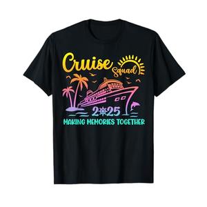Cruise Squad 2025 Family Friends Vacation Matching Group T-Shirt, L