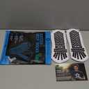 Lux Dual Grip Socks - Soccer Grip Socks for Men and Women. GripArray Performance & Comfort (Large, White)