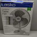 Lasko 16" Oscillating Portable Performance Table Fan for Home with 3 Speeds, Tilt-Back Fan Head, Carry Handle, White, 2506