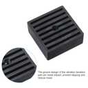 PATIKIL Rubber Anti-Vibration Pads, 4 Pcs Vibration Isolation Mats with Hole 3" x 3" x 1.2" for HVAC, Air Conditioner, Air Compressor, Washer, Dryer, Black