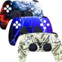 Skin for Ps5 Controller, 3pcs Whole Body Vinyl Decal Cover Sticker for PlayStation 5 Controller (PS5 Controller #2)