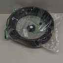 Microwave Splatter Cover Glass Splatter Guard Lid with Collapsible Silicone for Food Pot Cover Plate Cover 10.8 inch Black