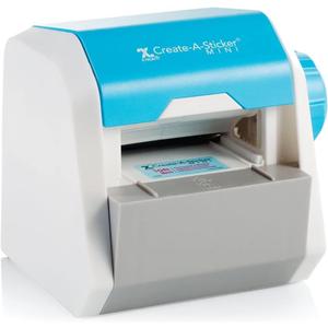 Xyron Create-A-Sticker, Mini, 2.5 Sticker and Label Maker Machine, Portable, Includes Permanent Adhesive, Pre-Loaded (XRN250-CFTEN)