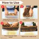 LaLaGreen 16" (2 Pack, Rectangular) Trough Coco Liners for Planter – Medium Coconut Coir Replacement for Window Box, Wall Mount Flower Pot, Outdoor Use– Also Available in 24/30’’ and Different Shapes