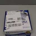 High Pressure Shower Head  AntiClogging Silicone Nozzles  2.5 GPM Removable Restrictor  Easy to Clean Adjustable Replacement  easy to install with Plumbers Tape  6 inch  Brushed Nickel Finish