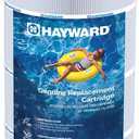Hayward 100 Square Feet Replacement Clean Water Pool Filter Cartridge Element Outdoor for Swimming Pool, Hot Tub, and Spa, White