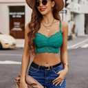Avidlove Lace Bralettes for Women Spaghetti Adjustable Strap Tank Camisole No Underwire Crop Top
