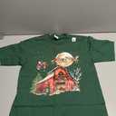 Funny Santa Claus Tractor Cows Farm Farmer Christmas Holiday T-Shirt S