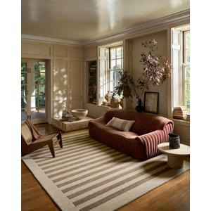 Loloi Leanne Ford Craven Oatmeal/Bark 5'-0" x 7'-6" Area Rug