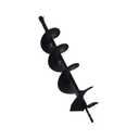 Auger Drill Bit Earth Bit 6 x 31 inch Garden Spiral Drill Bit Post or Umbrella Hole Digger with 3/4 Shaft
