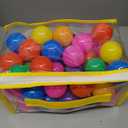Hovenlay Ball Pit Balls Phthalate Free BPA Free Crush Proof Plastic - 7 Bright Colors in Reusable Play Toys for Kids with Storage Bag