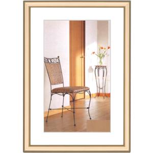 6x8 Picture Frame, Brass Brushed Thin Metal Aluminum Photo Frame with HD Glass, Fit 5x7 with Mat or 6 x 8 without Mat, for Table and Wall, 1 Pack (Bronze)