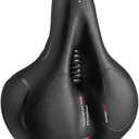 VR robot Bike Saddle, Comfortable Bicycle Seat Cushion for Men Women with Dual Shock Absorbing Ball Memory Foam, Soft Bicycle Seat with Reflective Tape for Outdoors/Exercise/Road Bikes