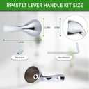 Shower Handle Replacement for Delta RP48717 Lever Handle Kit, Fit for Delta 13/14& 1300/1400 Series Tub Faucet, Single Handle Tub and Shower Faucet Handle,Chrome