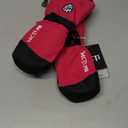 MCTi Kids Mittens Waterproof Winter Ski Warm Sherpa Fleece Lined Removable Insert (X-Small(Fits 8-11 years), Red)