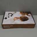 Pull Down Bathroom Faucet for Sink 3 Hole,8 inch Widespread Matte Black Bathroom Sink Faucet with Pop Up Drain, Water Supply Hoses