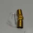 Window Curtain Rod Corner Connector 1 pcs,LISTENJIALE Adjustable Corner Curtain Rod Connector for 1 Inch Bay Window(Gold)