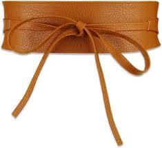 Degpum Women Faux Leather Waist Belt, Belts for Women Dresses, Fashion Wrap Around Obi Belt (Brown)