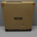 Carbon Steel Wok - Including Glass Cover and Silicone Spatula, 13-Inch Woks & Stir-Fry Pans for Induction, Electric, Gas Stoves